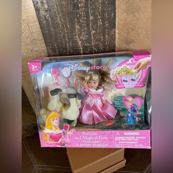 Disney Other - Princess Sleeping Beauty Doll Magical Pony And Merriweather Playset 2001 Retired